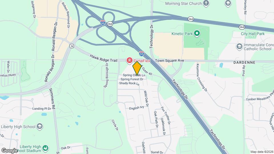 9200 Spring Creek Ln Map and Location Details