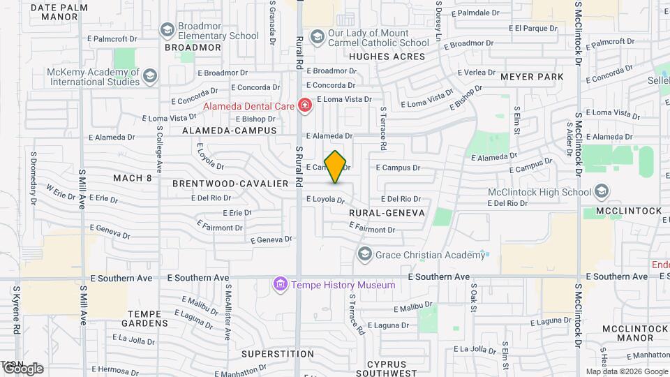 1017 E Wesleyan Dr Map and Location Details