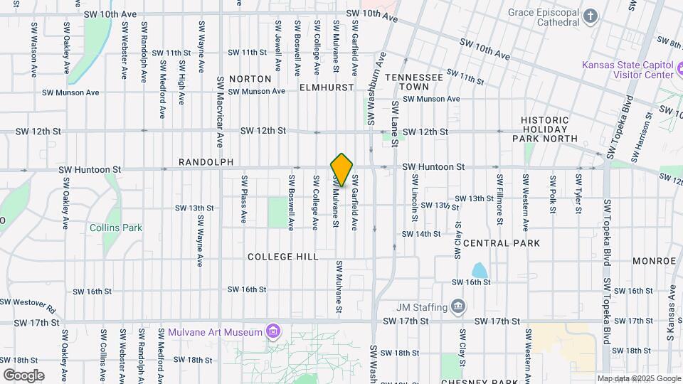 1272 SW Mulvane St Map and Location Details
