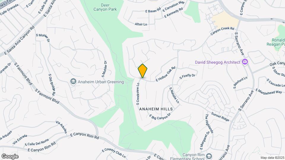 904 S Creekview Ln Map and Location Details