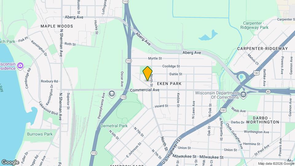 618 North St, Unit 2 Map and Location Details