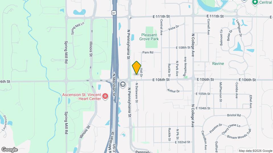 10605 Penn Dr Map and Location Details