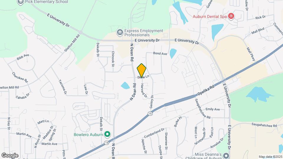 891 Harvard Dr Map and Location Details