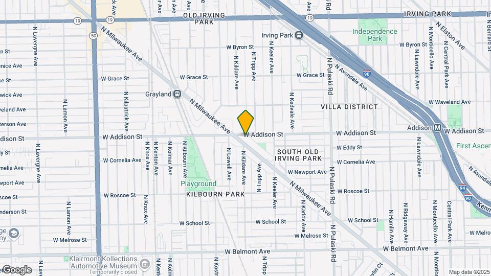 4261 W Addison St Map and Location Details