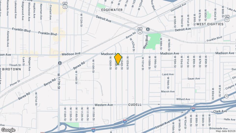 2059 W 105th St Map and Location Details