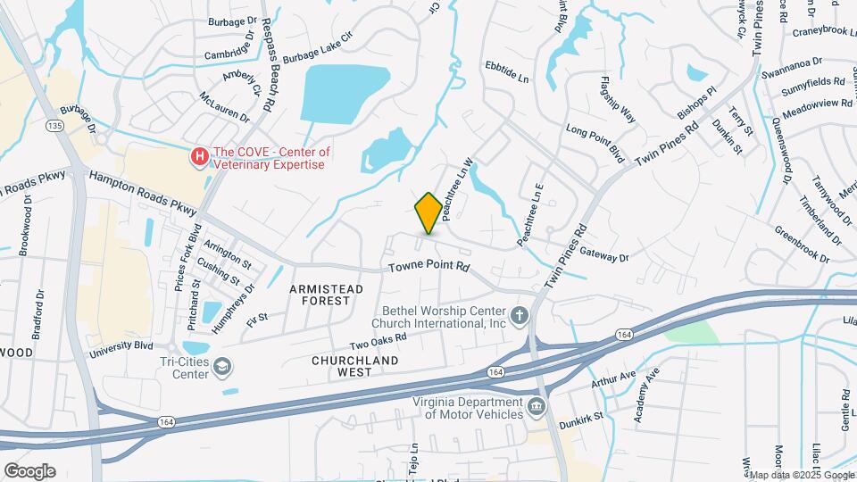 3630 Towne Point Rd Map and Location Details