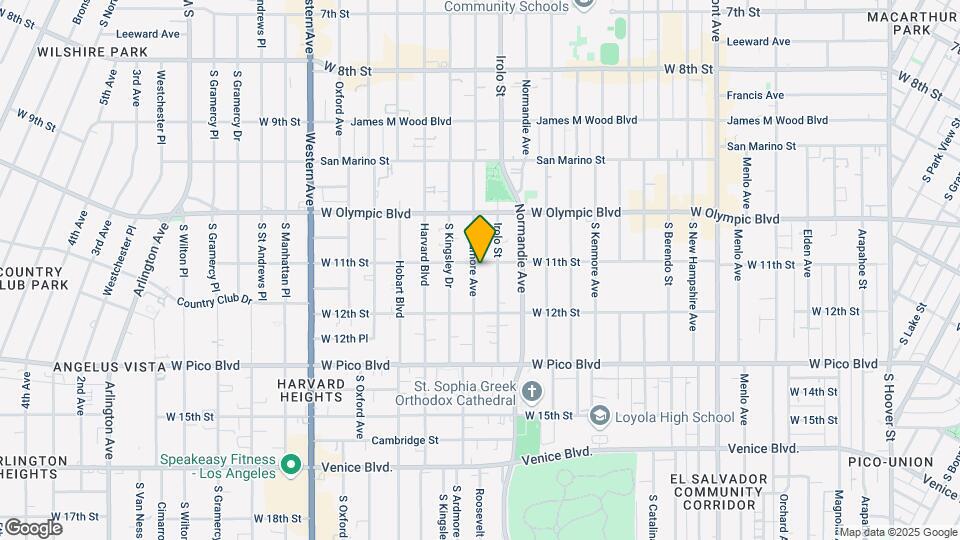 1106 S Ardmore Ave Map and Location Details