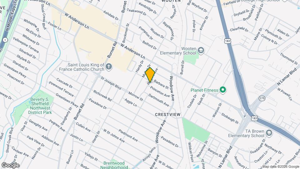 1808 Princeton Ave Map and Location Details