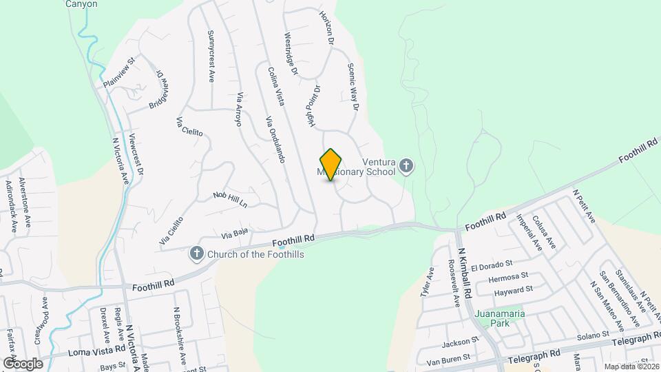 7018 Monte Vista Ct Map and Location Details