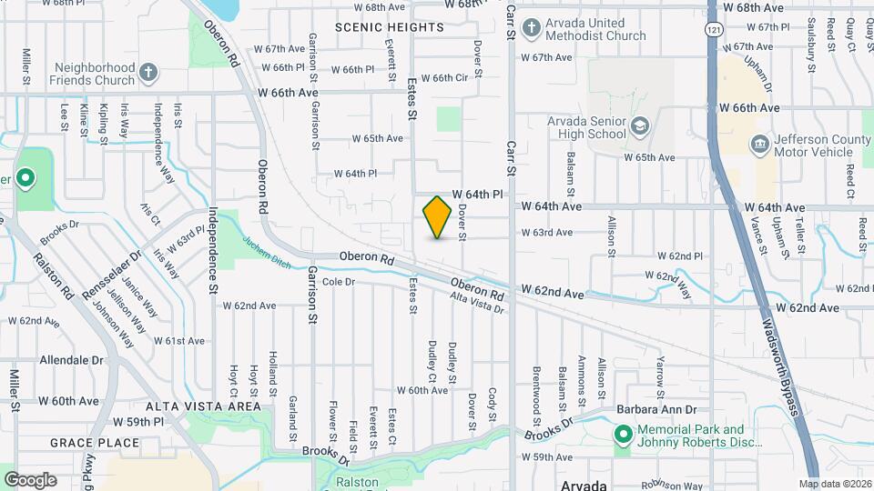 8656 W 62nd Pl Mapa y Detalles de la Ubicación