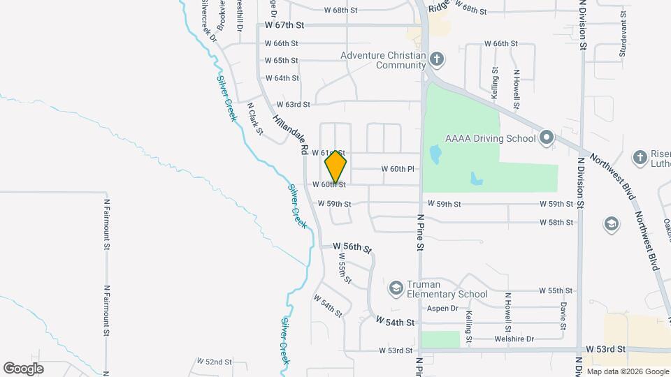 2611 W 60th St Map and Location Details