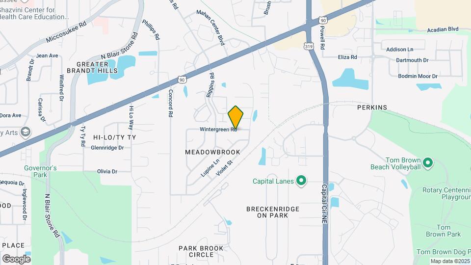 2421 Wintergreen Rd Map and Location Details