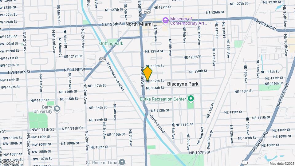 630 NE 117th St, Unit 800C Map and Location Details