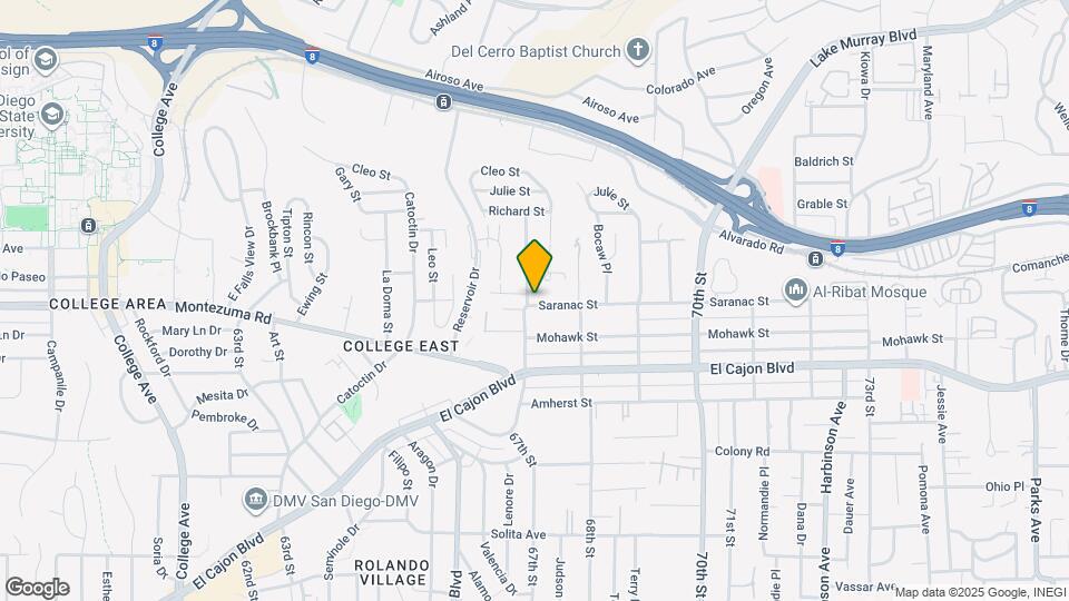 6702 Saranac St Map and Location Details