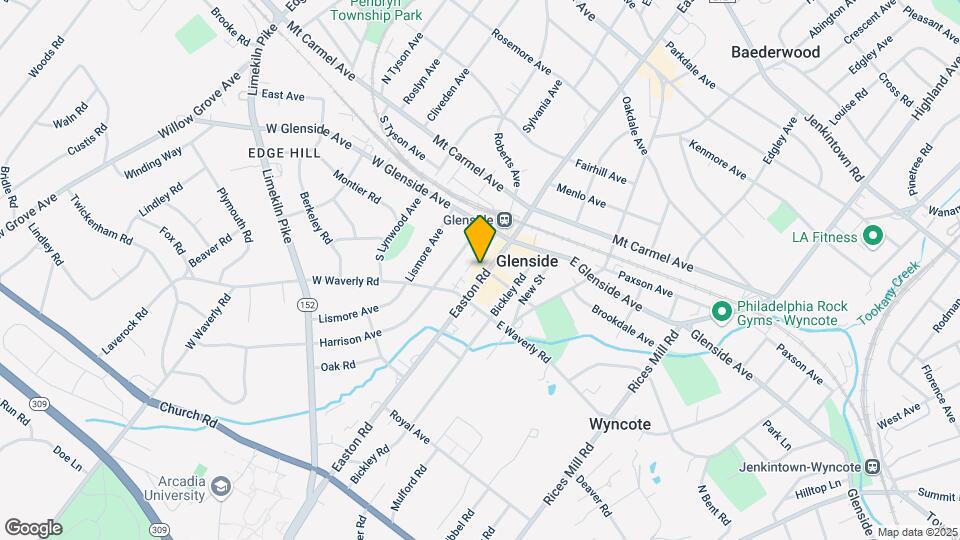 140 S Easton Rd Map and Location Details