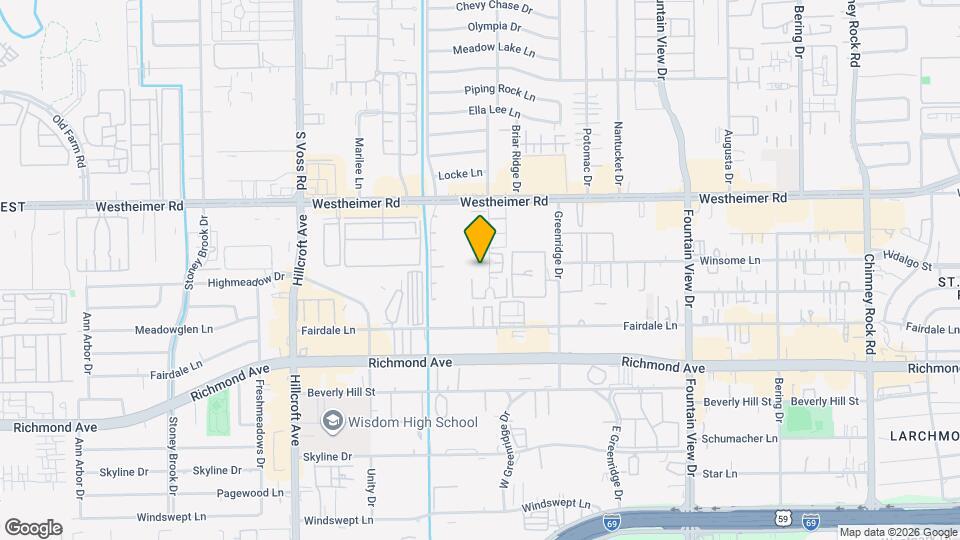 2824 Briarhurst Dr Mapa y Detalles de la Ubicación