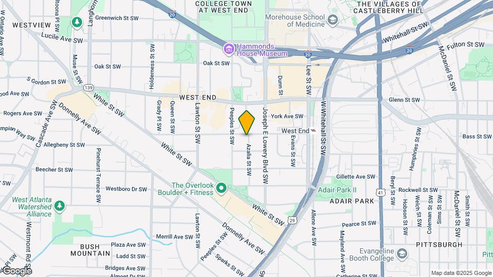 964 Oglethorpe Ave SW Mapa y Detalles de la Ubicación