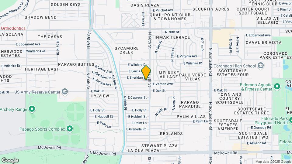 6744 E Vernon Ave Map and Location Details