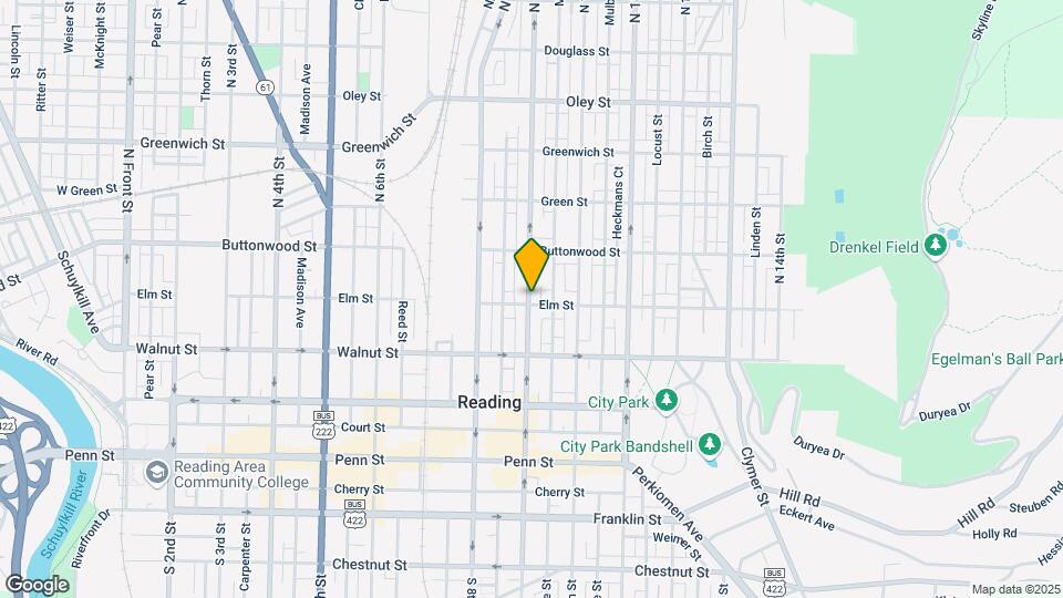 303 N 9th St Map and Location Details