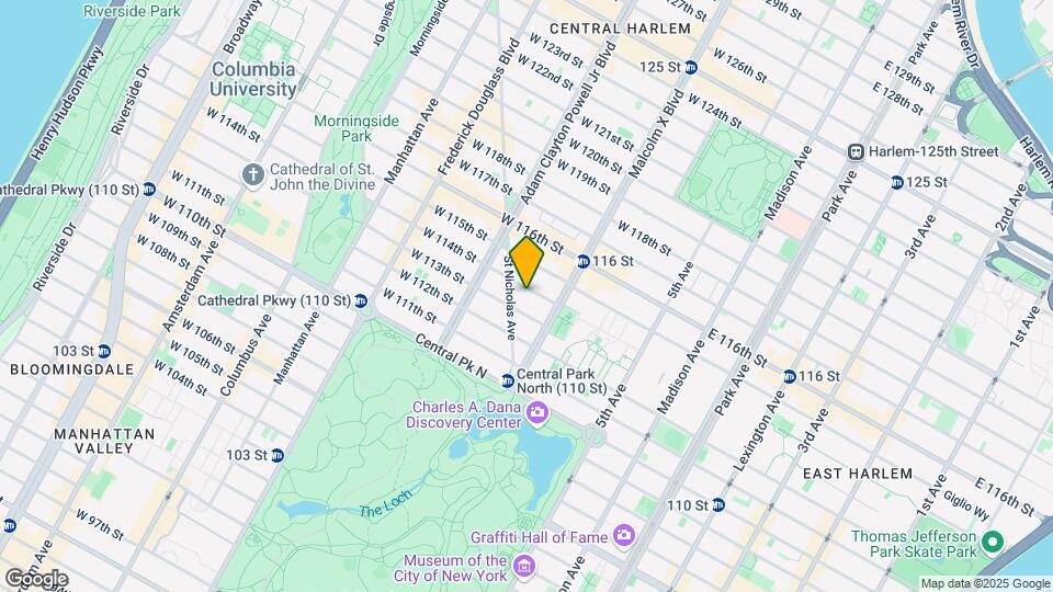 118 W 114th St Map and Location Details