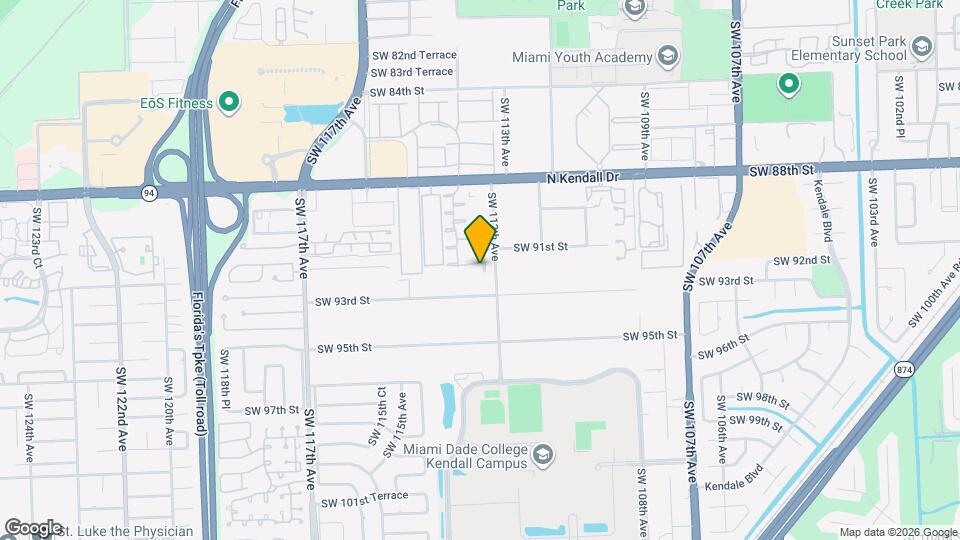 9124 SW 112th Ct Map and Location Details