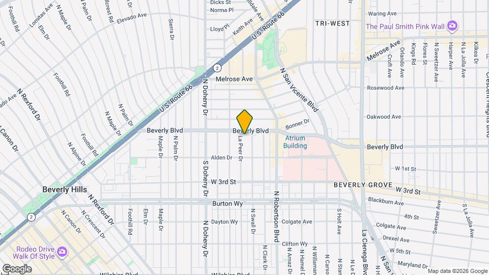 146 N La Peer Dr Map and Location Details
