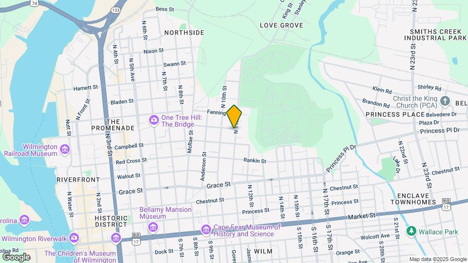 621 N 11th St Map and Location Details