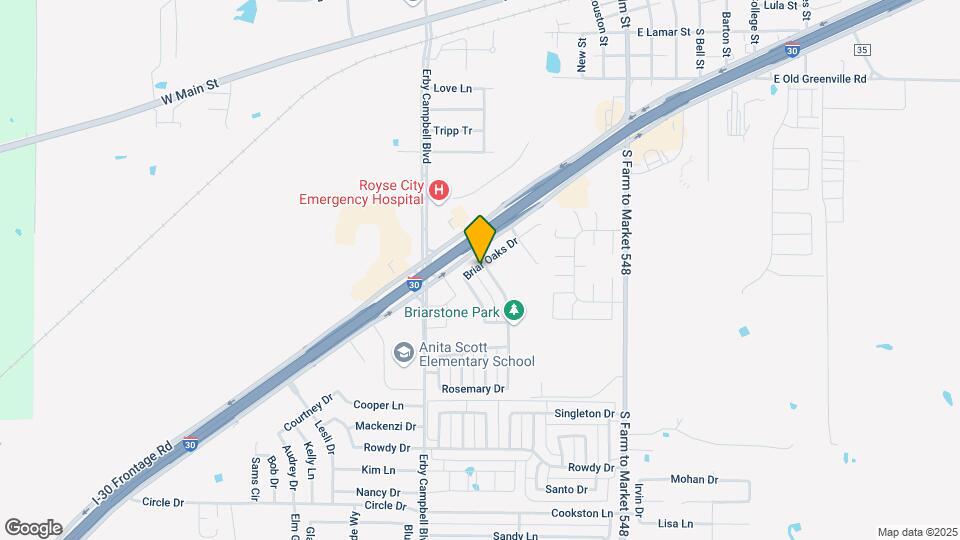 1201 Evergreen St Map and Location Details