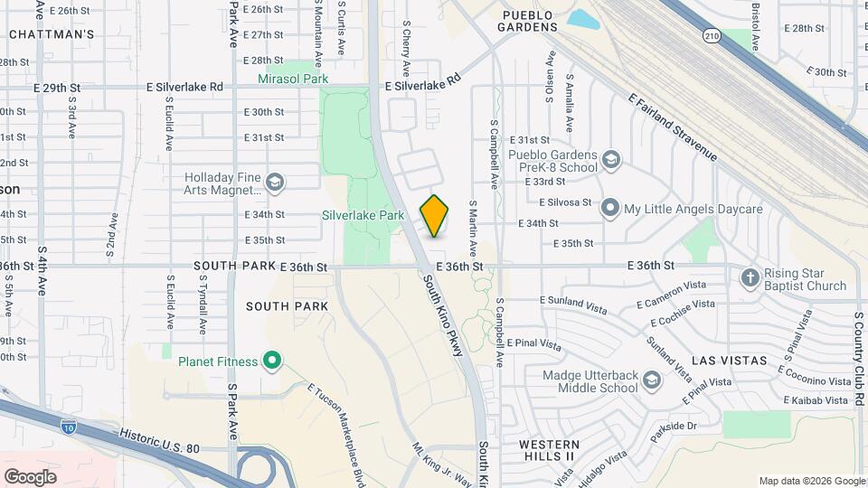 1733 E St Jonas Pl Map and Location Details