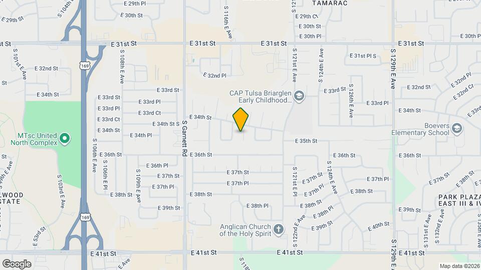 3420 S 119th E Ave Map and Location Details