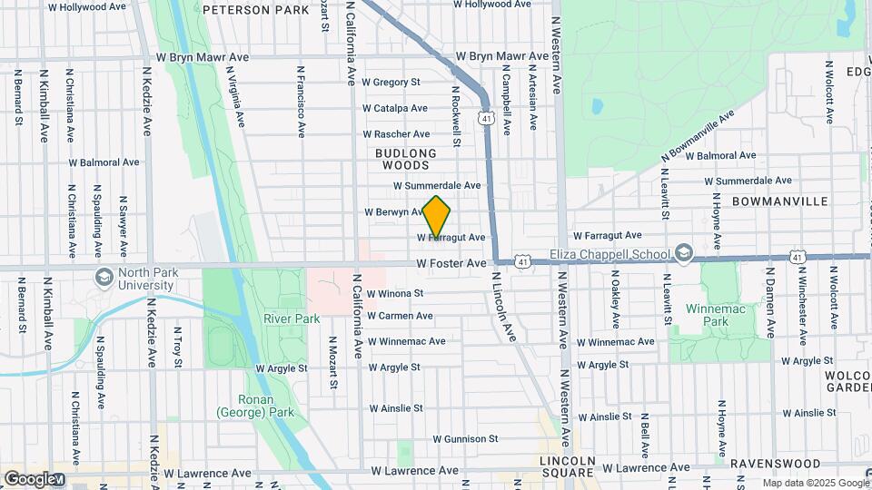 2627 W Farragut Ave Map and Location Details