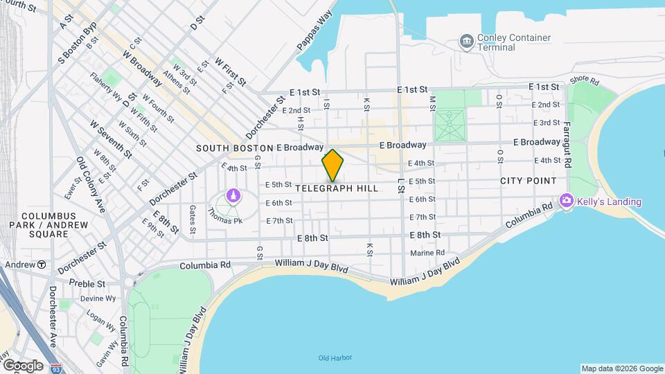 521 E 5th St Map and Location Details