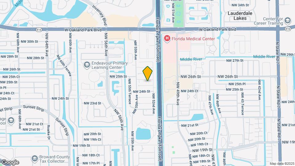 5303 NW 24th Ct Map and Location Details