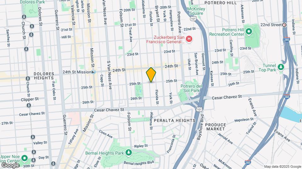 3027-3029 25th St Map and Location Details