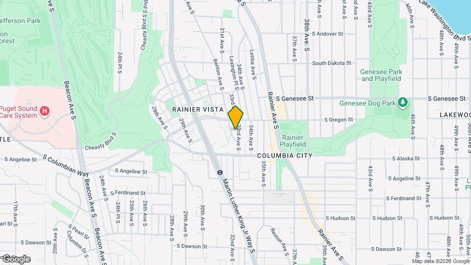 4525 33rd Ave S, Unit Columbia City Garden Apartment Mapa y Detalles de la Ubicación