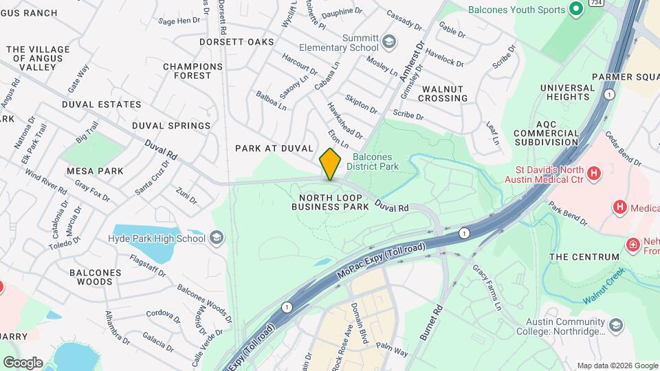 3625 Duval Rd, Unit 29-2923 Map and Location Details