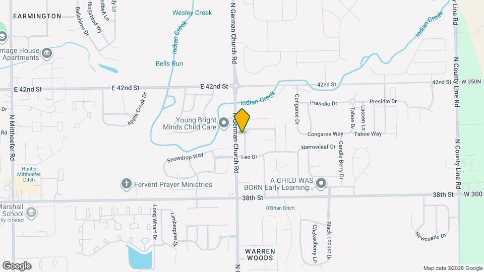 4020 Waterfield Dr Mapa y Detalles de la Ubicación