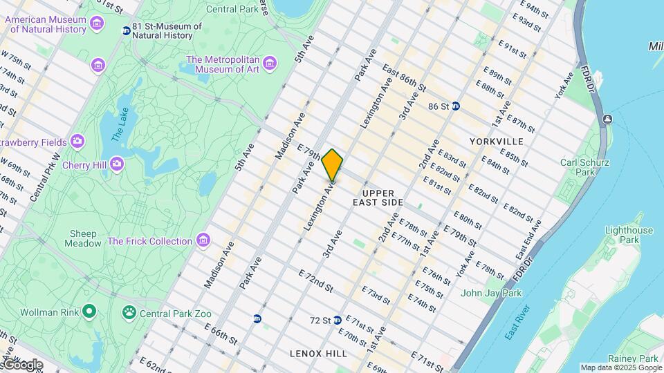 1115 Lexington Ave Map and Location Details