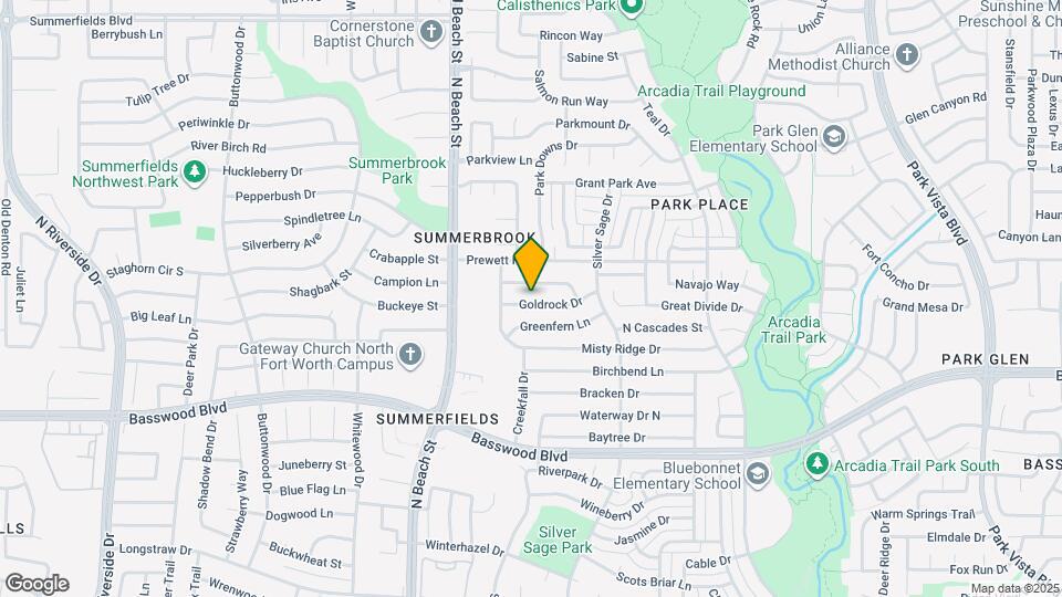 4625 Goldrock Dr Map and Location Details