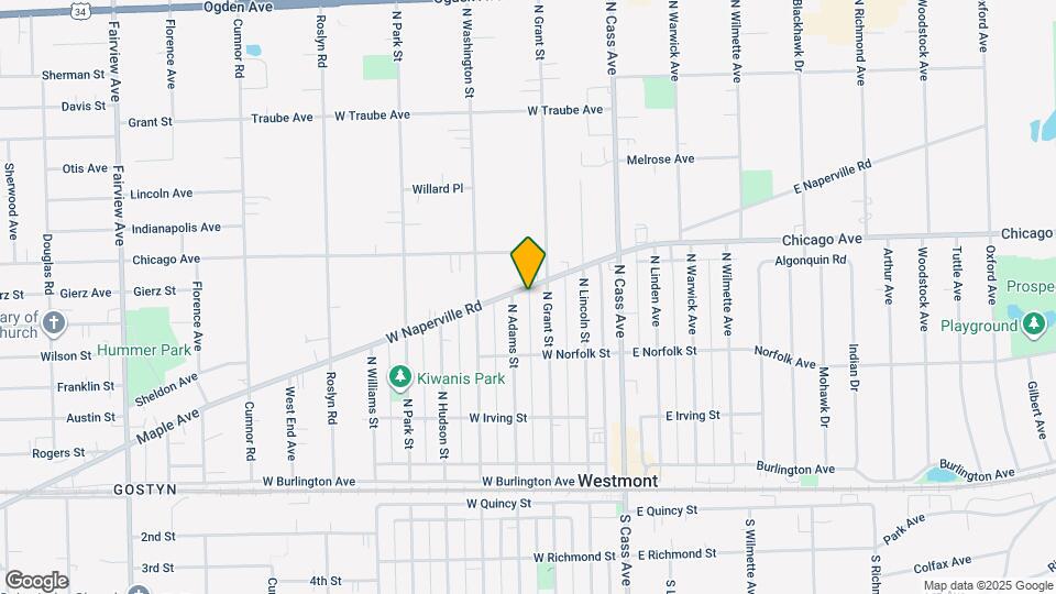 117 W Naperville Rd Map and Location Details
