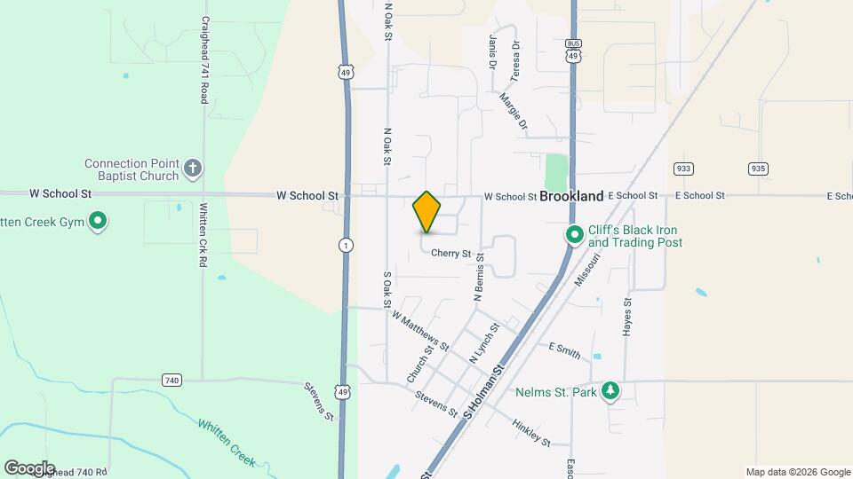 109 White Oak St Map and Location Details