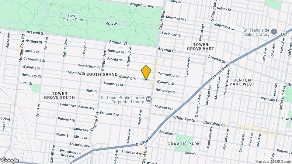 3628 Wyoming St Map and Location Details