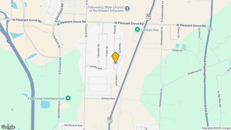 1319 Park St Map and Location Details