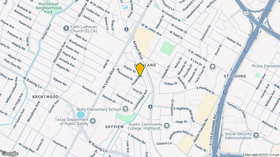 6607 Guadalupe St. Mapa y Detalles de la Ubicación