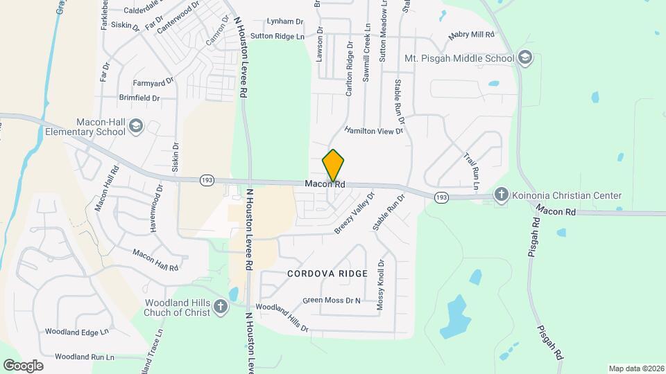 1262 Carlton Ridge Dr Map and Location Details