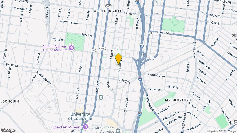 1436 S Brook St Mapa y Detalles de la Ubicación