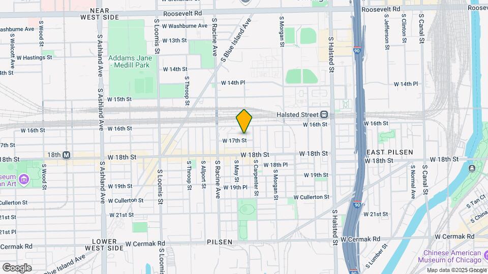 1116 W 17th St Map and Location Details