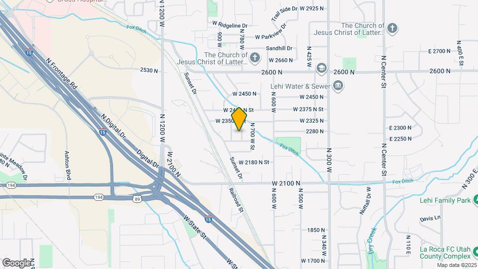 2287 N 750 W St Map and Location Details