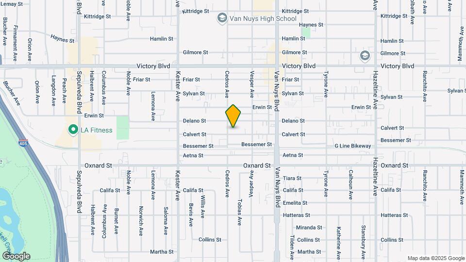 14649 Calvert St Map and Location Details