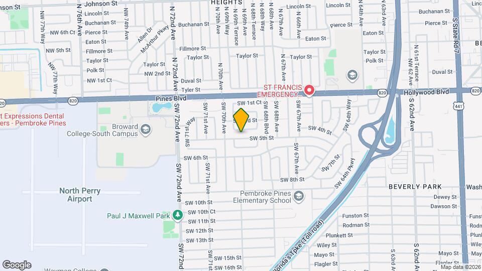 6941 SW 5th St Map and Location Details